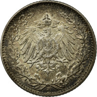 Monnaie, GERMANY - EMPIRE, 1/2 Mark, 1914, Hambourg, TTB+, Argent, KM:17 - 1/2 Mark