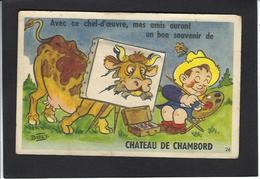 CPA Système à Dépliant Complet Non Circulé Chateau De Chambord - Cartoline Con Meccanismi