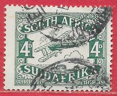 Afrique Du Sud PA N°5 4p Vert 1929 O - Luchtpost