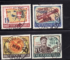 TRIESTE B 1954 ANNIVERSARIO INSURREZIONE SERBA SERB REBELLION SERIE COMPLETA COMPLETE SET USATA USED OBLITERE' - Mint/hinged