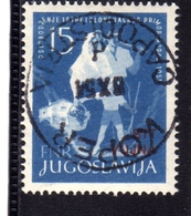 TRIESTE B 1953 YUGOSLAVIA SOPRASTAMPATO JUGOSLAVIA OVERPRINTED ANNESSIONE DELL'ISTRIA USATO USED OBLITERE' - Afgestempeld