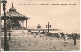 L20J497 - Monté Carlo - Kiosque Et  Terrasses Du Casino  -  Gilletta N°773 - Belle Animation, Pigeons - Le Terrazze