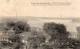 BOUCAU - Vue à Vol D'oiseau De La Place Et De La Gare - Correspondance Militaire - Tbe - Boucau