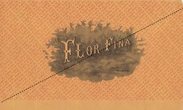 1893-1894 Grande étiquette Boite à Cigare Havane FLOR FINA - Etiquetas