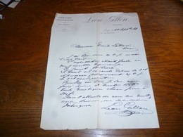 Document Commercial Facture Léon Gillon Commission Consignation Courtier Liège 1899 - 1900 – 1949