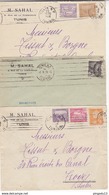 Au Plus Rapide Judaïca M Sahal Commerce Tissut Et Borgne Troyes Bonneterie Lot 3 Enveloppes - Briefe U. Dokumente