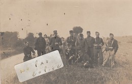 BELLEUSE - Militaires Avec Leur Poste Téléphonique  ( Carte-photo Adressée à Henry De Mauduit  à  Quimperlé  ) - Andere & Zonder Classificatie