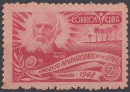 1948-231 CUBA REPUBLICA. 1948. Ed.398. CONGRESO LEPRA. LEPPER HANSEN MEDICINE MNH. - Ungebraucht