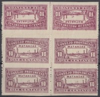 LOC-88 CUBA REPUBLICA. 1903. LOCAL REVENUE MATANZAS. 10c PERFORATED TETE BECHE ORIGINAL GUM. - Strafport