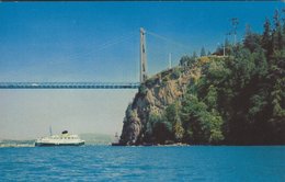 Vancouver. Lions Gate With Arriving Steamer.   B.C. Canada.  S-4565 - Penticton