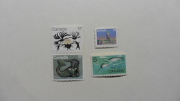 CANADA : 4 Timbres Neufs - Collections