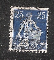 Perfin/perforé/lochung Switzerland No 99  1908-1933 - Hélvetie Assise Avec épée Bv Schweizerischer Bankverein - Gezähnt (perforiert)