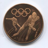 OLYMPIC OLYMPIADE COMMITTEE - INNSBRUCK AUSTRIA 1976, FAST SKATING, MEDAL, D 35 Mm - Uniformes Recordatorios & Misc