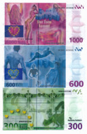 DEUTSCHE PARKBANK SPECIMEN // 300 / 600 / 1000 Euros - [17] Falsos & Especimenes