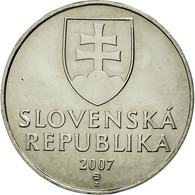 Monnaie, Slovaquie, 2 Koruna, 2007, SUP, Nickel Plated Steel, KM:13 - Slowakei