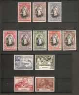 TONGA 1938 - 1951 SETS MOUNTED MINT Cat £50+ - Tonga (...-1970)