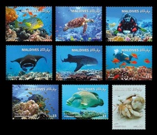 Maldives 2018 Mih. A7552-I7552 Definitive Issue. Fauna. The Underwater World Of The Maldives MNH ** - Maldiven (1965-...)