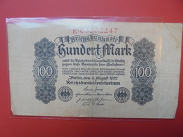 Reichsbanknote 100 MARK 1922 - 100 Mark