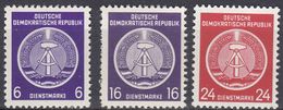 GERMANIA DDR - 1954 - Lotto 3 Valori Nuovi MNH - Servizio Yvert 2, 7 E 9. - Mint