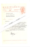 Lettre à Entête - KLEIWAREN à HASSELT En 1949 - Matériel Pour Toiture - 1900 – 1949