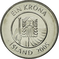 Monnaie, Iceland, Krona, 2005, SUP, Nickel Plated Steel, KM:27A - Island