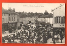 TRJ-22 Montier-en-Der Le Marché. Café. TRES ANIME. Circulé Sous Enveloppe Octobre 1917 - Montier-en-Der