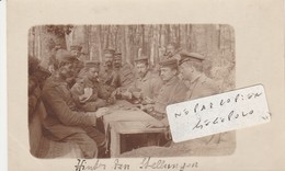 STELLUNGEN - Militaires Jouant Aux Cartes  ( Carte-photo ) - Altre Guerre