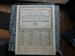 SLEM - Société Lyonnaise Des Eaux Minérales - Docteur LEON JACQUET & Cie - Part De Fondateur Au Porteur - S - V