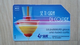 Telefonkarte Aus Italien - Mit Darstellung Eines Kreisels - Jeux
