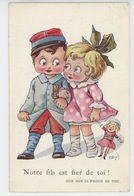 GUERRE 1914-18 - Jolie Carte Fantaisie Enfants Et Poupée "Our Son Is Proud Of You " Signée A. WUYTS - Wuyts