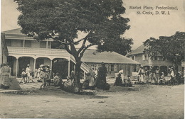 St Croix D.W.I. Dansk Vestindien Market Place Frederiksted Benjamin P. Used Stamped 1911 To  Corrombles Par Epoisses - Islas Vírgenes Americanas