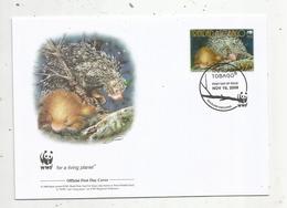 Premier Jour D'émission ,FDC , WWF ,TOBAGO , Brazilian Porcupine ,10 Nov. 2008 , - Trinidad En Tobago (1962-...)