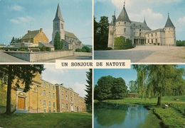 Un Bonjour De NATOYE. Multivue: L'Eglise, Le Château De Mouffrin, Relai Patro (2 Vues). - Hamois