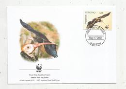 Premier Jour D'émission ,FDC , WWF , LESOTHO ,  MASERU ,17 May 2004, Southern Bald Ibis, Oiseau - Lesotho (1966-...)