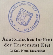 MEDICINA  UNIVERSITA' DI KIEL ISTITUTO  DI ANATOMIA  BUSTA AL PROF. ELIO BORGHESE  BRESCIA - Sonstige & Ohne Zuordnung