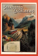 VAK-37 Stansstad Engelberg Electrische Bahn, Repro Affiche 1899. Non Circulé. Grand Format - Stans