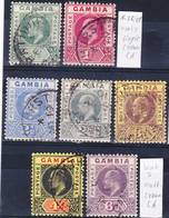 Gambia Lot 2, Issues Under King Edward VII Used O, See Wmk Descriptions! I Sell My Collection! - Gambia (...-1964)