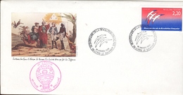 Bicentenaire De La Révolution Française  1° Janvier 1989  Cachet Rouge Voyage Spécial Ballon - 1980-1989