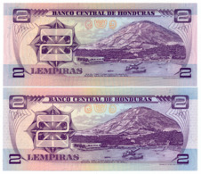 1976 // BANCO CENTRAL DE HONDURAS // Commemorative Bill // 2x 2 Lempiras // UNC - Honduras
