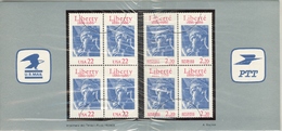 Bloc De Quatre Statue De La Liberté  Emission Conjointe Avec Les USA - Emissions Communes