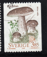Sweden 1996 Used Scott #2186 3.85k Boletus Edulis Mushrooms Coil - Mushrooms