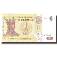 Billet, Moldova, 1 Leu, 2010, 2010, KM:8h, NEUF - Moldavia