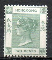 GRANDE BRETAGNE - HONG KONG - (Colonie Britannique) - 1882-1902 - N° 34 - 2 C. Vert-gris - (Victoria) - Ungebraucht