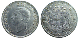 03397 GETTONE TOKEN JETON  REPRO COIN COMMEMORATIVE GEORGIUS VI CROWN 1937 COPY - Autres & Non Classés