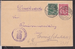 Brief Deutsches Reich Dienstmarken Stempel Coswig  1921 - Storia Postale