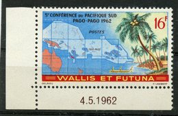 Wallis And Futuna Islands 1962 15f Pacific Confrence Issue #158   MH - Nuevos