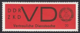 GERMANIA DDR - 1965 - SERVIZIO RISERVATO - DDR ZKD VD 20 P. Nuovo MNH, Su Carta Bianca. - Mint