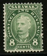 Sarawak 1895 8c Sir Charles Brooke Issue #31   MH - Sarawak (...-1963)