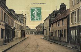 Criquetot - L' Esneval    Une Rue    Carte Toilée Edition Lebourg - Criquetot L'Esneval
