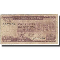 Billet, Mauritius, 5 Rupees, KM:34, TB - Mauritius